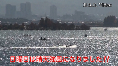 日曜日は天候回復!! 一気に雪景色になった琵琶湖 #今日の琵琶湖（YouTubeムービー 21/11/28）