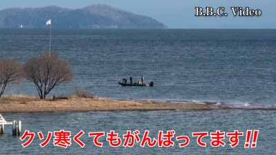 日曜日の琵琶湖は天候回復!! 南湖は南西の風で荒れてます #今日の琵琶湖（YouTubeムービー 21/12/19）