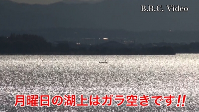 日曜日の琵琶湖は天候回復!! 南湖は南西の風で荒れてます #今日の琵琶湖（YouTubeムービー 21/12/20）