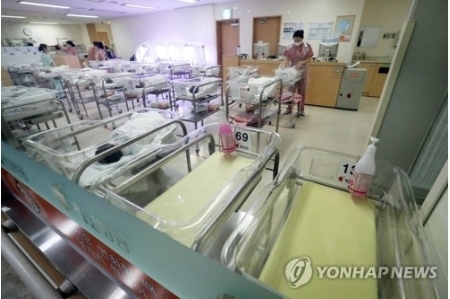 韓国の出生率0．90に　また人口「自然減」＝1～3月