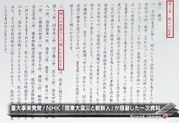 【NHKの反日工作】「関東大震災と朝鮮人」が隠ぺいした一次資料（再）