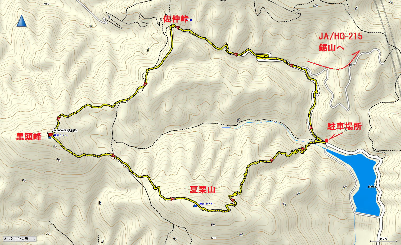 2021黒頭峰/地図