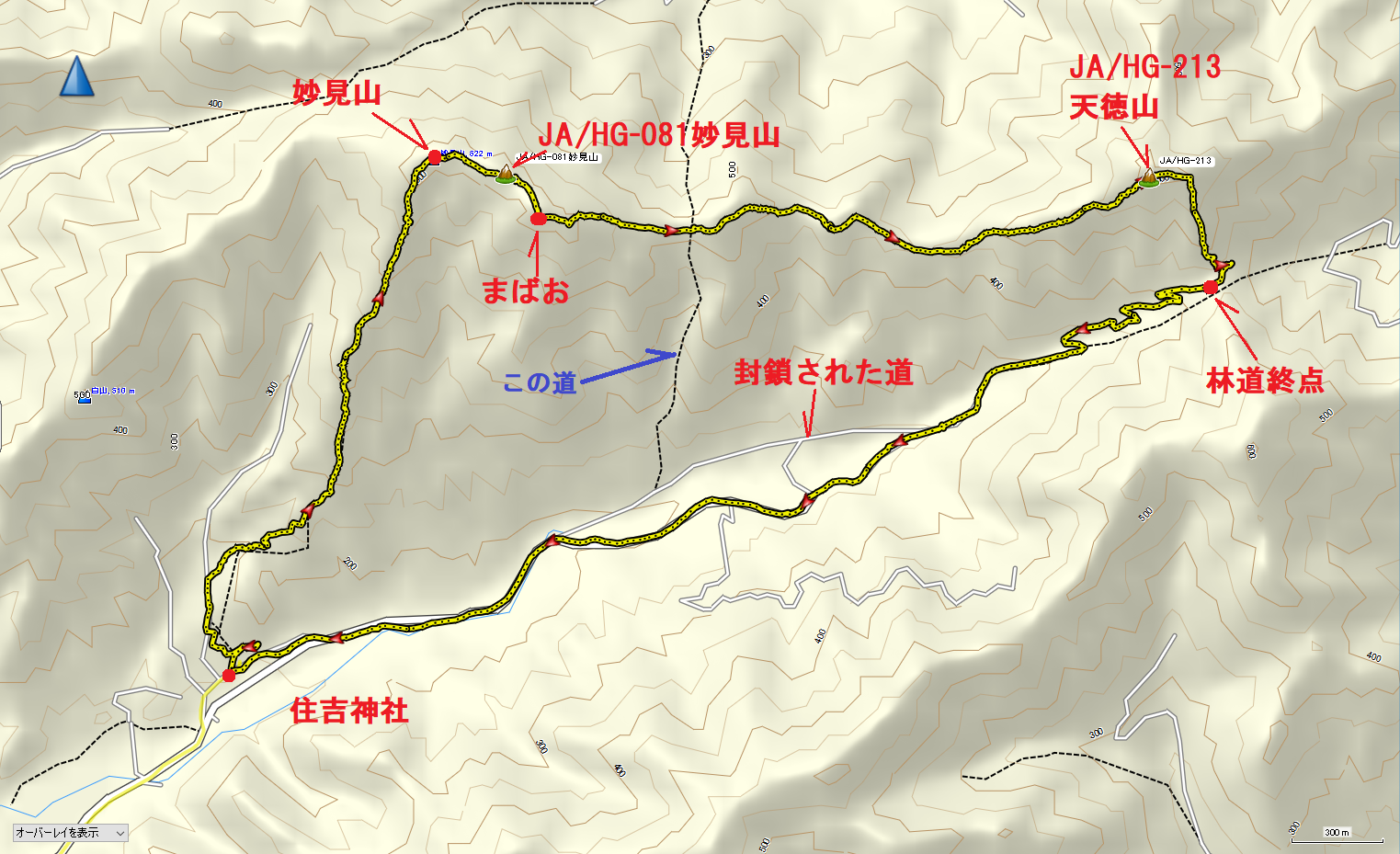 2021天徳山/地図２
