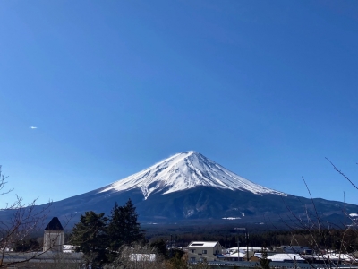 河口湖方面からの富士山