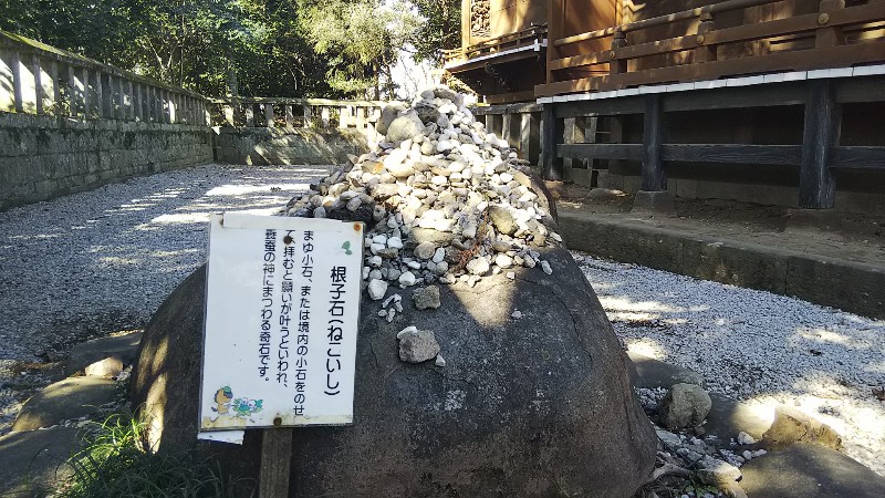 鷺宮咲前神社根子石202102