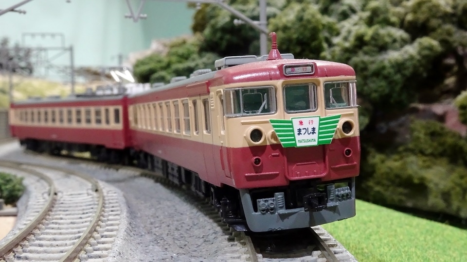 国鉄451系 急行「まつしま」 東北本線を一路 仙台へ - ビスタ模型鉄道
